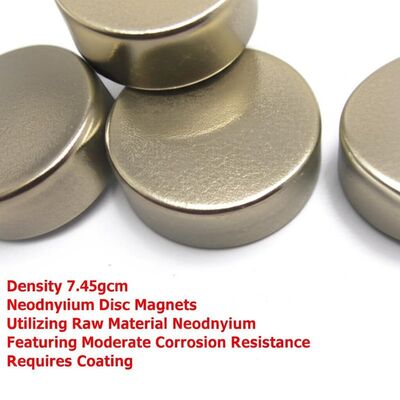 سعر جيد Density 7.45gcm Neodymium Disc Magnets Utilizing Raw Material Neodymium Featuring Moderate Corrosion Resistance Requires Coating الانترنت